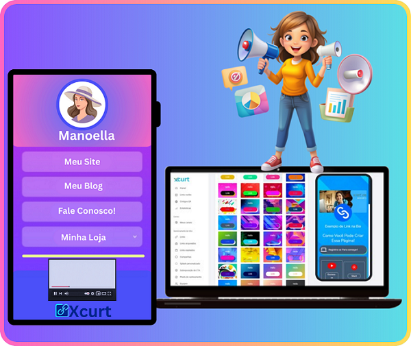 Xcurt links curtos e personalizados QR Code e Link na Bio recursos para o seu marketing de vendas online! - Xcurt encurtador de links